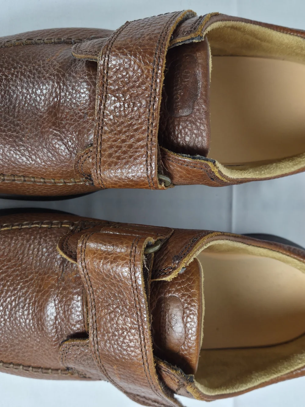 Men’s Chestnut Leather Derby Shoes. New... 11 Wide.